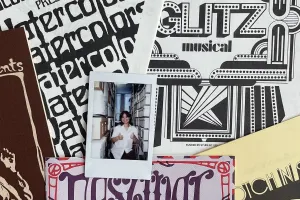 A collage of old Scotch 'n' Soda playbills